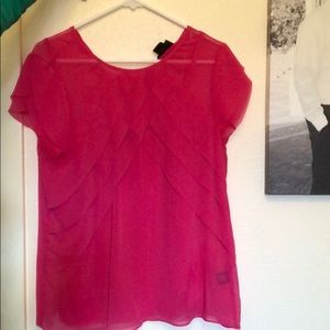 Pink flowy T